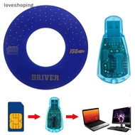 [LS] USB SIM Card Reader Copy/Cloner Kit SIM Card Reader GSM CDMA SMS Baup + CD [VN]