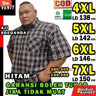 KEMEJA Men's checkered shirt, checkered shirt, men's jumbo shirt black men's sizeBIG 3xl 4xl 5xl 6xl