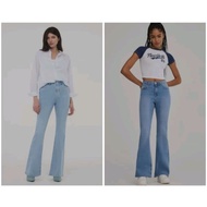 Teranova flared jeand women's cutbray pants