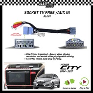 Honda City 2014-2017 Socket TV Free (Bypass VIM) Aux In AL-161