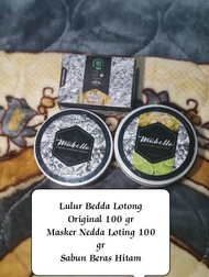 Lulur Bedda Lotong Mabello/Masker Bedda Lotong Mabello/Sabun Beras Hitam Mabello