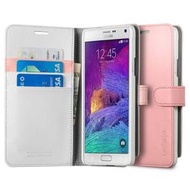 流金歲月【現貨】三星 Samsung Note 4 SGP Wallet S【粉紅色】掀蓋錢包保護套 皮套 保護套