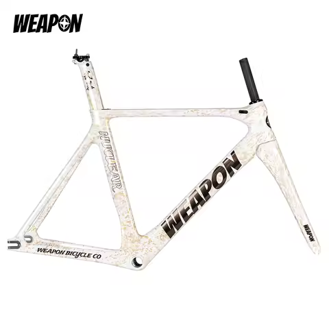 Nuclear Aero Premium Full Carbon Track Frameset Lightweight Aero Racing Fixed Gear Frame Fork Set 70