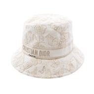【二手】Dior 帽子D淨化草本- Bobby Bob 蝴蝶結漁夫帽 棉質D淨化草本- BOBBY 漁夫帽 女士 二手 A