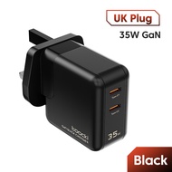 Toocki 35W เครื่องชาร์จ USB GaN USB Type C ที่ชาร์จสำหรับไอโฟน Xiaomi Huawei POCO Samsung Type C ที่