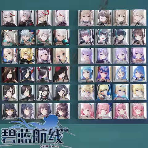Azur Lane Shinano IJN Shimakaze four key keycap PBT keycap mechanical keyboard game customization