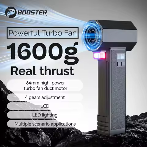 Handheld Turbo Fan Powerful Air Blower With LED Lighting Jetdry 64MM Brushless Durable High-Speed 40