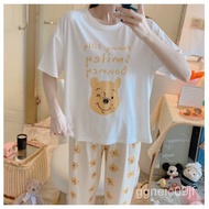 2021 Korean cotton short sleeve cartoon pattern comfortable terno pajamas/sleepwear for women/pajama