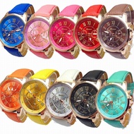 ZIKO K-POP Geneva Leather Wrist Watches Relo Watch W0015