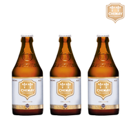 CHIMAY - 正宗比利時修道院啤酒 Chimay White Trappist Belgium Beer 330ml * 3 樽 (Ratebeer 酒評人網 98分)