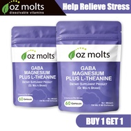 Ozmolts GABA Magnesium L Theanine Supplement Helps Emotional Health 60 Capsules
