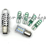 MATA Premium Economical Package for H6 Laser Stop Motorcycle Lights 30 Eyes Plus Jelly Sens for Moto