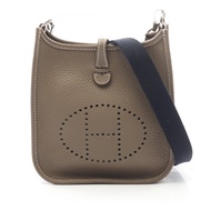 【二手】愛馬仕 HERMES Evelyne TPM 單肩背包 Etoupe 皮革 Evelyne Amazon TPM Etoupe 女士二手 A