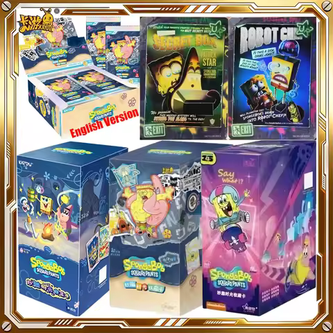 KAYOU SpongeBob Card Wonderful Time Deluxe Pack Vol.3 Genuine Trading Cards Game Toys Holiday Birthd