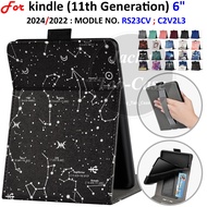 For Kindle 11th Generation 2024 6 inch RS23CV 2022 C2V2L3 E-Reader Stand Cover Handheld Case