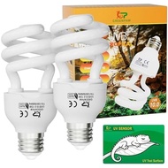 UVB Turtle Reptile UVA 2 UVB Fluorescent Include Lamp,UVB Light Reptiles UV Pack, UVB Tropical Light
