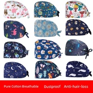 topi topi perempuan Operating Room Hat Nurse Hat Oral Dental Cooking Fume-Proof Kitchen Hat ICU Anes