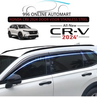HONDA CRV 2024 DOOR VISOR/ STAINLESS STEEL DOOR VISOR 6PCS , 3INCH INJECTION DOOR VISOR