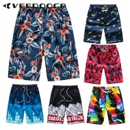 VEEDOOCA Men Beach Shorts Vivid Colorful Casual Beach Pants Breathable Quick-drying Fashion Sports Shorts With Large Pockets