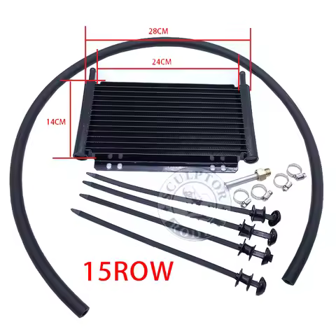 Oil Cooler Aluminum Transmission Oil Cooler 12Row 15Row 17Row Automatic Stacked Plate Oil Cooler Rad