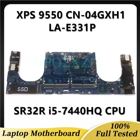 CAM00/01 LA-E331P For Dell XPS 15 9560 Precision 5520 Laptop Motherdboard I7-7700HQ CPU M1200 4GB GP