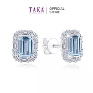 Taka Jewellery Spectra Aquamarine Diamond Earrings 18K