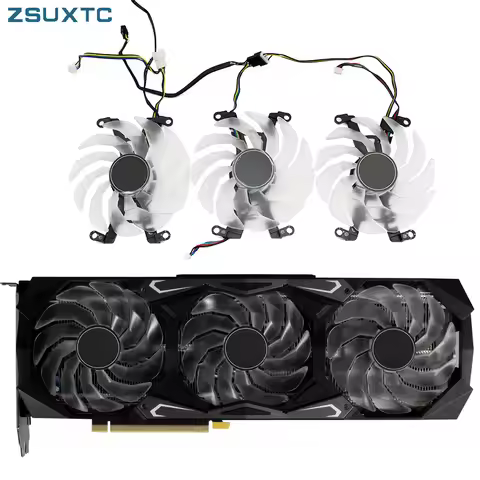 new 90MM 4PIN RTX 3090 3080 3080TI GPU fan for GALAX RTX 3080 Ti 3080 3090 SG graphics card replacem