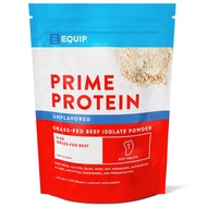 Equip Foods Prime Protein - Grass Fed Beef Protein Powder Isolate - Paleo and Keto Friendly, Gluten 