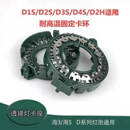 Car HID Xenon Bulb HID 3/5 Lens Fisheye Snap Ring D1S D3S D2S D4S D2H Fixed Card Holder Green Round 