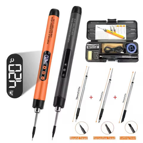 5V 8W USB Soldering Iron Wireless Electric Soldering Iron Fast Charging Lithium Battery Solder Iron 