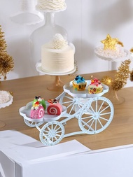 1入組雙層甜品蛋糕架,適用於婚禮、生日派對甜品/水果盤,客廳裝飾絕佳
