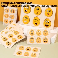 Wooden Kids Toys Early Learning  Emoji Egg Matching  Childhood Training Interactive Educational Toys