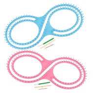 [xbnmpzi] 8 Shaped Knitting Loom Set Long Knitting Board Weave Yarn Kit DIY