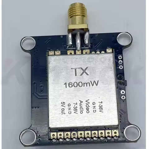 1.2G 1.6W FPV VTX Video Transmitter and Receiver 8CH PAL / NTSC 1.2G VTX for Long Range Drone VTX