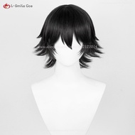 Anime Shizuku Cosplay Wig Black Short Wig Shizuku Murasaki Wigs With Glasses Heat Resistant Syntheti