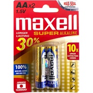 Pin Super Alkaline AA vỉ 2 viên Maxell LR6AAPRO