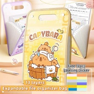 (PB009) File Organizer Multi-Layer Folder Bag/ File Storage/ Portable Folder/ Folder Folder Folder/ 