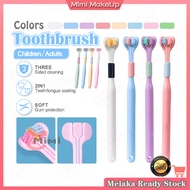 Kids/Adult Three Sided Soft Hair Tooth Toothbrush Ultra Fine Toothbrush Oral Care Safety 3 Brush Ora