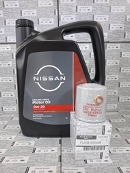 ชุดถ่ายน้ำมันเครื่อง 3 ลิตร NISSAN FULLY SYN 0W20 (อะไหล่แท้ NISSAN) รหัส AB01