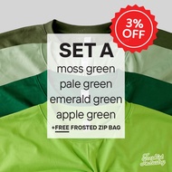 【BUNDLES】GREEN SERIES (upto 8XL) - Premium Unisex Adult Plain Tshirt