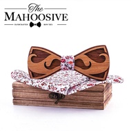 wooden bowtie for men Fashion Wooden Bowtie Gentleman Bow Ties Handmade Color Pattern Tie Party Bow Ties Butterfly
