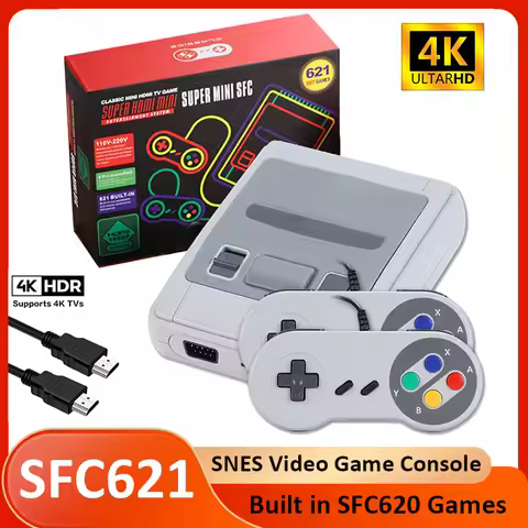 SFC621 Mini Retro Video Game Console 4K HDMI For SNES Home Came Console Built in SFC620 Game with wi