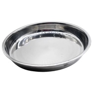 Bekas Makanan Haiwan Aluminium 24cm Aluminium Plate 24pcs Bird Plate Water Plate Animal Food Plate Bekas Air Aluminium