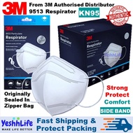 3M 9513 1Box KN95 SIDE BAND with HOOK [FAST SHIP] RESPIRATOR 3M KN95 MASK PROTECT DUST HAZE VIRUS