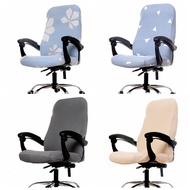 ((Chair Cover) Rotating Chair Cover Conjoined Office Computer Chair Cover Cover Armrest Seat Cover Lifting Massage Elastic Boss Chair Cover