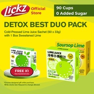 (BUY 2 GET 1 EXTRA) LICKZ Soursop Lime Juice Sachets 60s – Light Detox | Clean & Glow Daily Drink + 