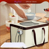 MagiDeal Dough Proofer Bread Proofing Box Container with Handle Warming Mat Portable Bread Proofer f