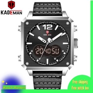 Watch Man Original Kademan Mens Watch Leather Waterproof Business Jam tangan lelaki Watch