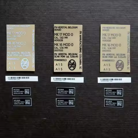 Jinming 168 SCAR metal sticker DIY decoration MK18 new Weill G36 Jinming M4 gel ball water gun HK416