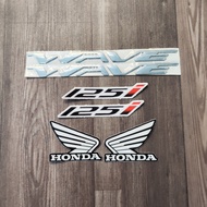 BỘ SƯU TẬP TEM CHỮ NỖI WAVE 125i TEM GIẤY CHỮ SỐ 125i TEM GIẤY LOGO CÁNH CHIM HONDA WINGS NHIỀU MÀU